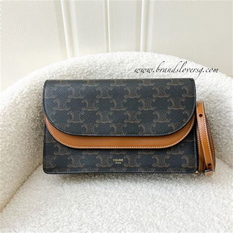 celine wallet on strap